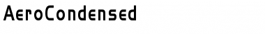 Download AeroCondensed Regular Font Title Preview