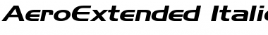 Download AeroExtended Italic Font Title Preview