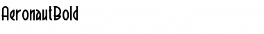 Download AeronautBold Regular Font Title Preview