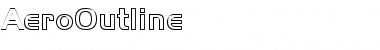 Download AeroOutline Regular Font Title Preview