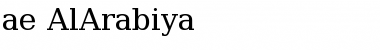 Download ae_AlArabiya Regular Font Title Preview