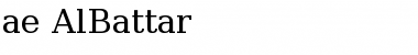 Download ae_AlBattar Regular Font Title Preview