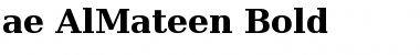 Download ae_AlMateen Bold Font Title Preview