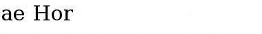 Download ae_Hor Regular Font Title Preview
