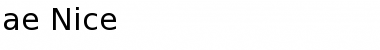 Download ae_Nice Regular Font Title Preview