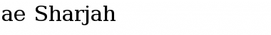 Download ae_Sharjah Regular Font Title Preview