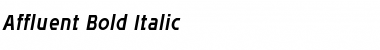 Download Affluent Bold Italic Font Title Preview
