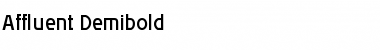 Download Affluent Demibold Regular Font Title Preview