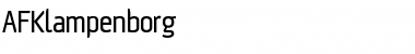 Download AFKlampenborg Regular Font Title Preview