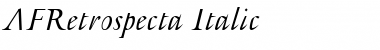 Download AFRetrospecta Italic Font Title Preview