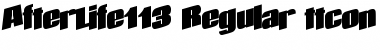 Download AfterLife113 Regular Font Title Preview