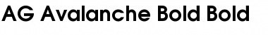 Download AG Avalanche-Bold Bold Font Title Preview