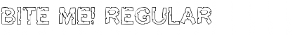 Download Bite me! Regular Font Title Preview