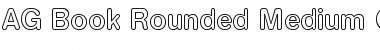 Download AG Book Rounded Regular Font Title Preview