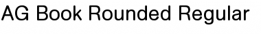 Download AG Book Rounded Regular Font Title Preview