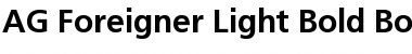 Download AG Foreigner Light-Bold Bold Font Title Preview