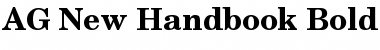 Download AG New Handbook-Bold Bold Font Title Preview