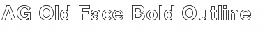 Download AG Old Face Bold Font Title Preview