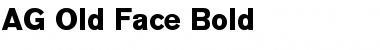 Download AG Old Face Bold Font Title Preview