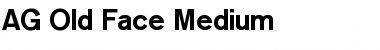 Download AG Old Face Medium Font Title Preview