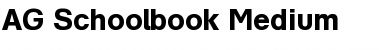 Download AG Schoolbook Bold Font Title Preview