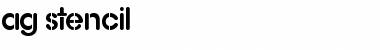 Download AG Stencil AG Stencil Font Title Preview