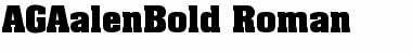 Download AGAalenBold Roman Font Title Preview