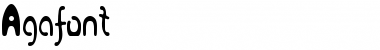 Download Agafont Regular Font Title Preview