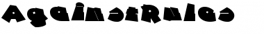 Download AgainstRules Regular Font Title Preview
