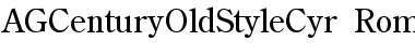 Download AGCenturyOldStyleCyr Roman Font Title Preview
