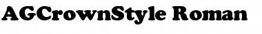 Download AGCrownStyle Roman Font Title Preview