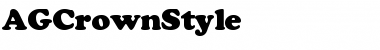 Download AGCrownStyle Normal Font Title Preview