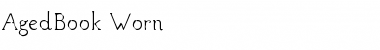Download AgedBook Worn Regular Font Title Preview