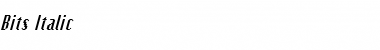 Download Bits Italic Font Title Preview