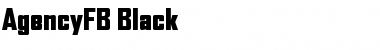 Download AgencyFB Black Regular Font Title Preview