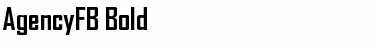 Download AgencyFB Bold Regular Font Title Preview