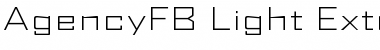 Download AgencyFB Light Extended Regular Font Title Preview