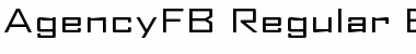 Download AgencyFB Regular Extended Regular Font Title Preview