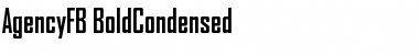 Download AgencyFB Regular Font Title Preview