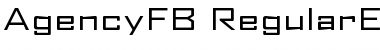 Download AgencyFB Regular Font Title Preview