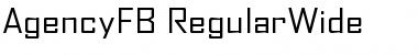 Download AgencyFB Regular Font Title Preview