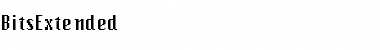 Download BitsExtended Regular Font Title Preview