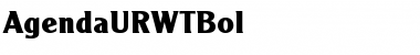 Download AgendaURWTBol Regular Font Title Preview