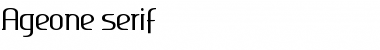 Download Ageone serif Ageone serif Font Title Preview