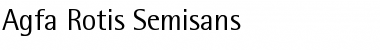 Download Agfa Rotis Semisans Regular Font Title Preview