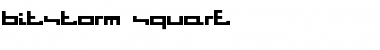 Download Bitstorm SQUARE Regular Font Title Preview