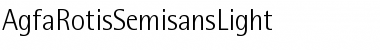 Download Agfa Rotis Semisans Light Regular Font Title Preview