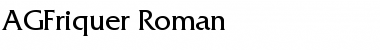 Download AGFriquer Roman Font Title Preview