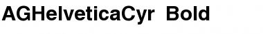 Download AGHelveticaCyr Bold Font