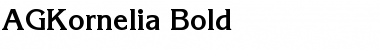 Download AGKornelia Bold Font Title Preview